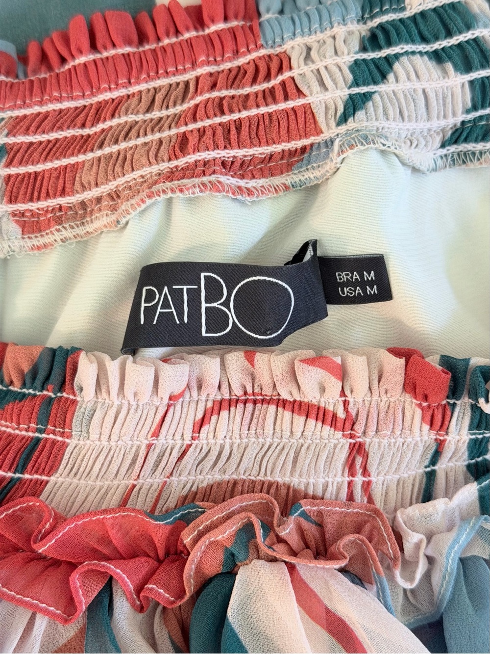 PatBO Rio off-the-shoulder Ruffle Mini Dress - Picture 7 of 7